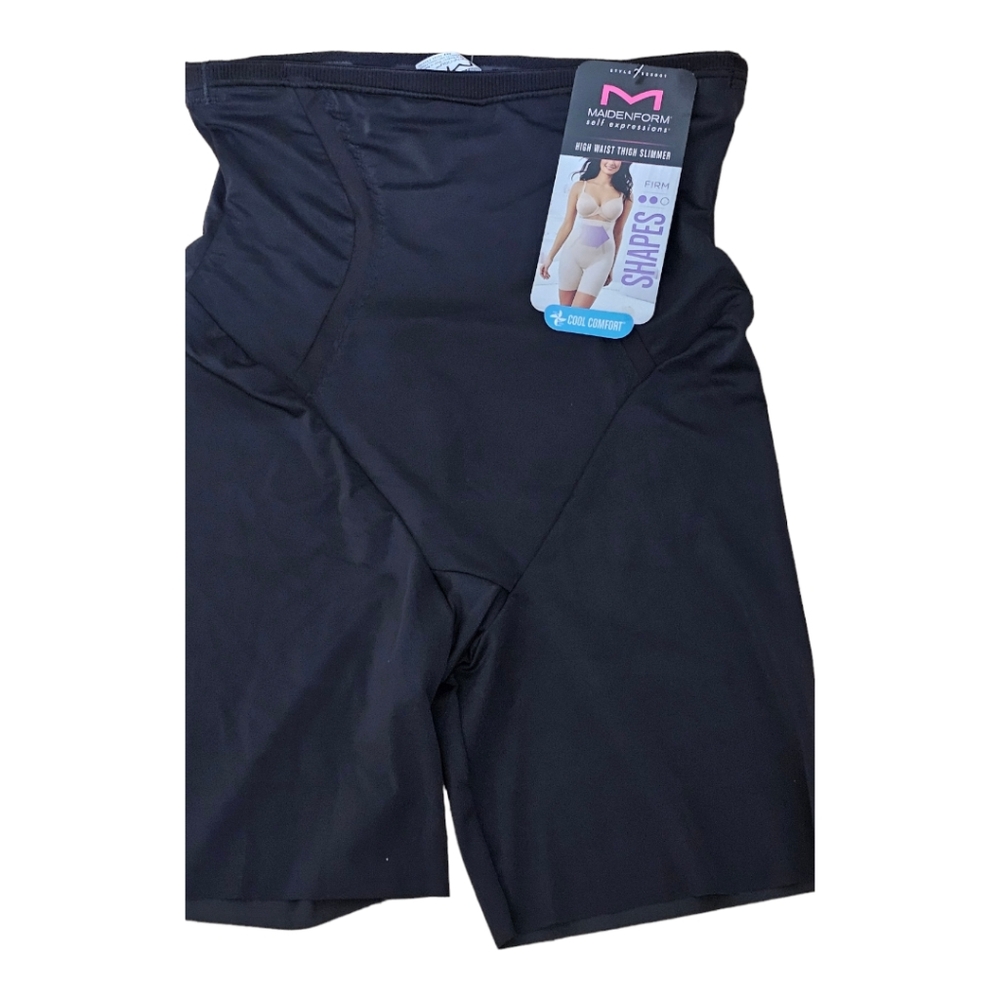 MAIDENFORM SELF EXPRESSIONS Women's Shapewear Black XL NWT - Picture 3 of 7